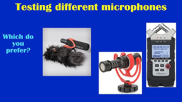 A comparison of different microphones on my OMD EM1 Mk III camera
