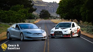 Tesla vs Racecar Cross Country Roadtrip- Episode 1