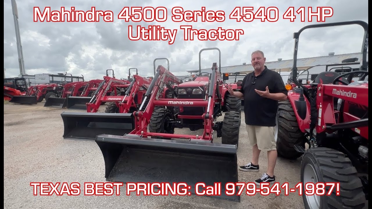Mahindra 4500 Series 4540 41HP 4WD Utility Tractor With Loader