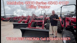 Mahindra 4500 Series 4540 41HP 4WD Utility Tractor With Loader