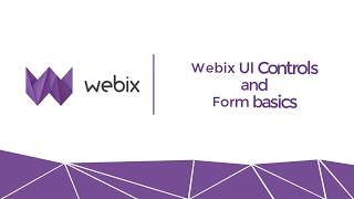 Webix UI Controls and Form basics