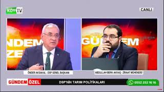 Demokratik Sol Parti Genel Başkanı Önder Aksakal Köy Tv Ekranlarında Gündemi Değerlendirdi