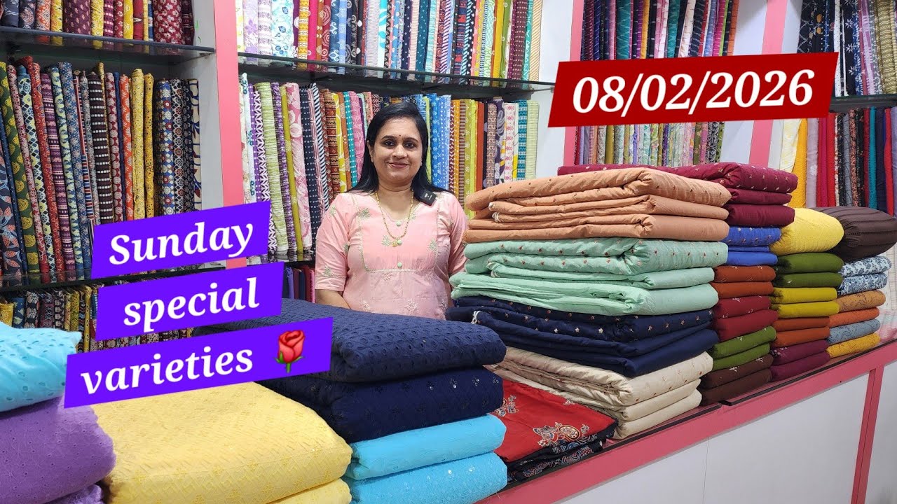 Mul chanderi 3piece set as running material🌹Modal silk fabrics & dupatta🌹Cotton &Rayon 🌹