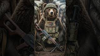 Мишка передаёт всем привет с передовой. #shorts #war #новости #ai #ии