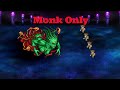 Can you beat final fantasy iii with only using monk