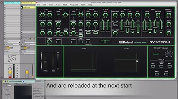 Roland System-1 Editor and Sound Bank as  VST and Standalone