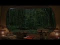 Overnight in a tent | Heavy thunder and rain sounds over the tent