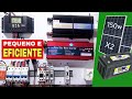 Energia solar com 2 placas de 150w 2 inversores e uma bateria de 150ah | José Severino