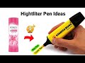 Homemade highlighter pen/homemade pen/How to make Highlighter Pen at home/diy highlighter pendiy#pen