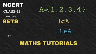 SETS|CHAPTER-1 FOR CLASS 11-PART-4|NCERT|EXERCISE-1.3 AND POWER SET UNIVERSAL SET BY MATHS TUTORIALS