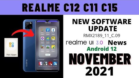 Realme c12,c15 new software update in November 2021 new features || realme UI 3.0 android 12 update