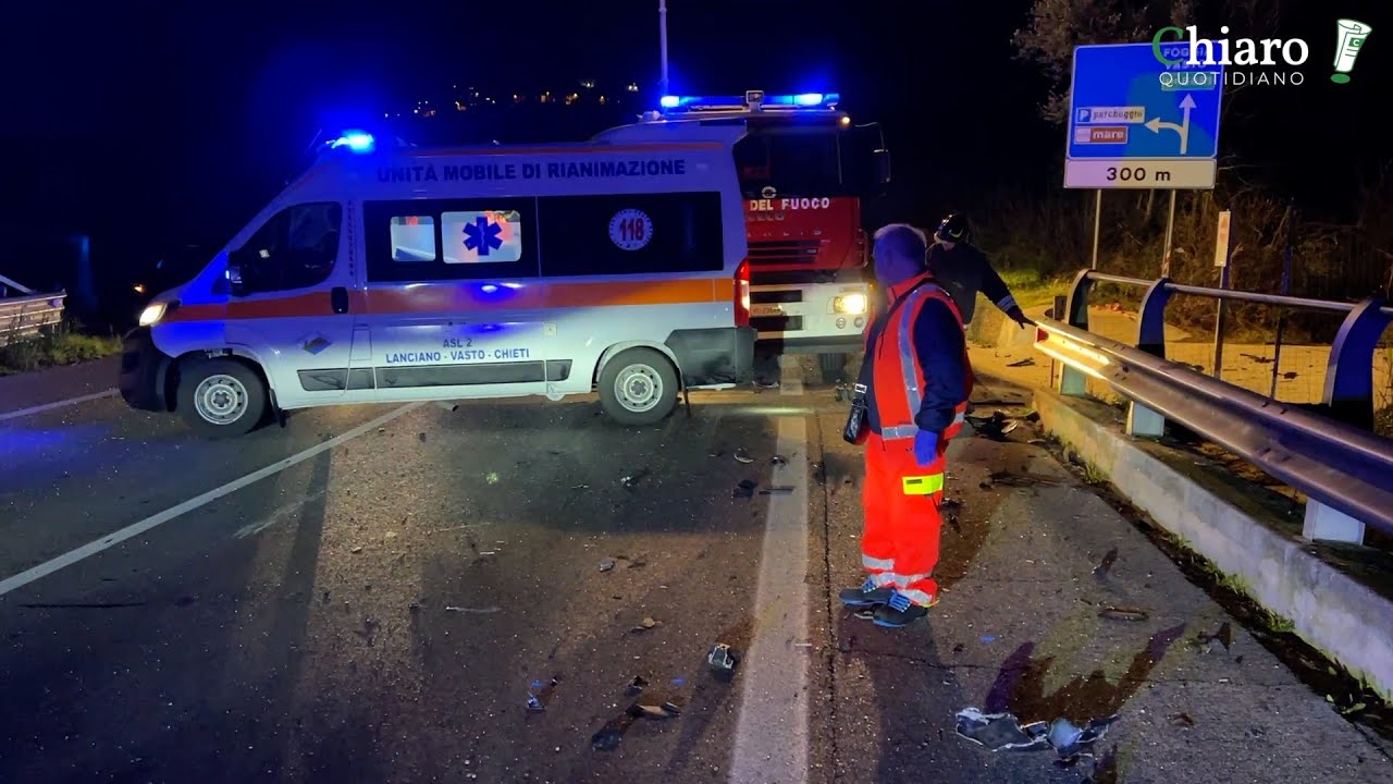 Vasto piange tre vite spezzate sulla SS16: nello schianto morti zio e nipote