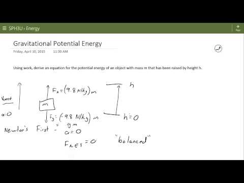 Gravitational Potential Energy