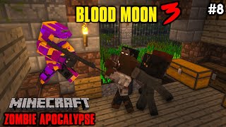 Zombies Break Into Our House | Minecraft Zombie Apocalypse | In Telugu | #8 | THE COSMIC BOY