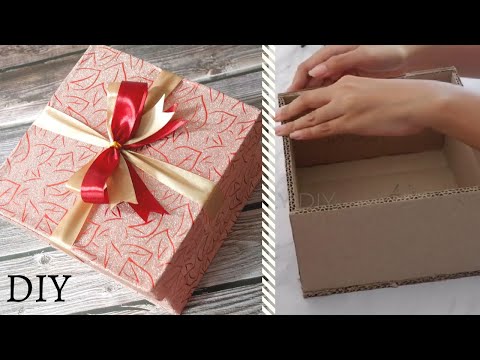 वीडियो: कार्डबोर्ड से बना DIY उपहार बॉक्स
