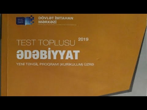 Ədəbiyyat - Test toplusu. B.Vahabzadə. İzah #trenddir #trend