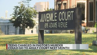 Teens charged in pastor's murder could be transferred to adult court in Nov.