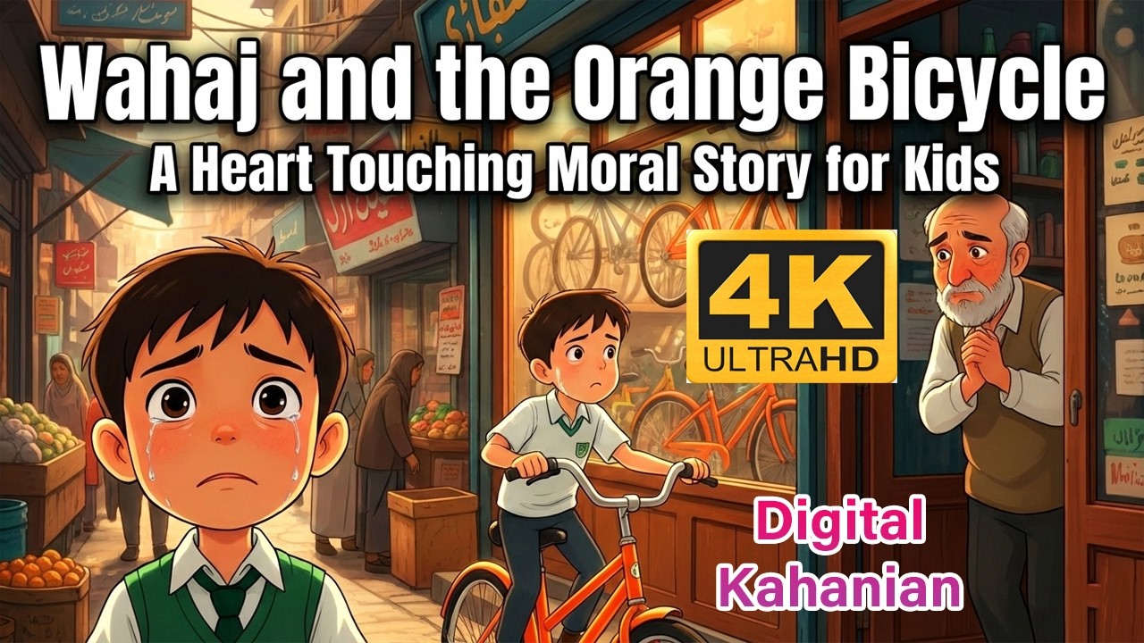 Wahaj and the Orange Bicycle | A Heart Touching Moral Story for Kids | Bed Time Stories