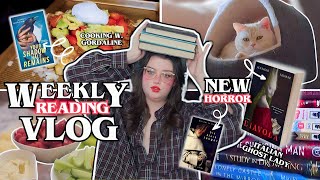 reading new horror releases and tachos 🤗📚 weekly reading vlog