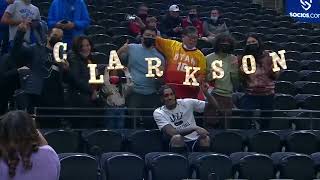 Fans celebrate with Jordan Clarkson during It's Filipino Heritage Night in Utah! l NBA Lake Show