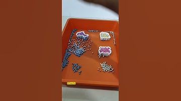 Colors Pearls Drop from Cookie Cutters. #satisfying #shorts #pearl #asmr #beads #drop #oddly