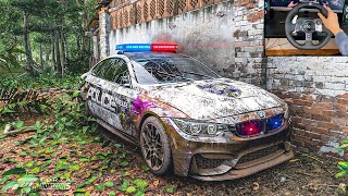 Restore  Police BMW M4 GTS + Chase | Forza Horizon 5 | Logitech G920 | 4K 60FPS