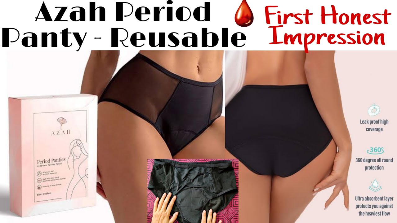 Azah Period Panty Reusable - Unboxing & First Impression #health #periods # azah 