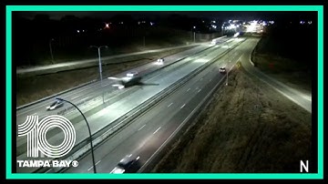 Caught on camera: Plane makes emergency landing on Minnesota highway, striking another vehicle