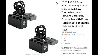 MOC S Drive Motor Support Forward Reverse Slow Speed Torque Speed Motor -Compatible Building Blocks PF Micro Power Motor - 44 - View #10