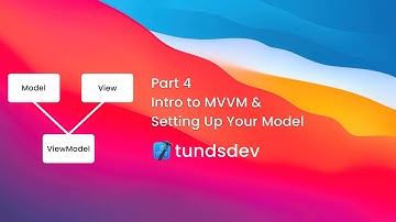 Part 4 - Intro to MVVM & Setting Up Your Model