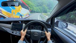 Pov Driving Toyota Innova Reborn in West Sumatera, Indonesia - No Talking . No Music [4k]