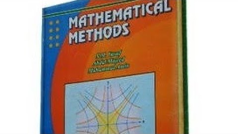 Mathematical methods,Exercise 10.1 part1