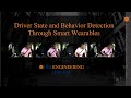 Ieee iv driver and state behavior detection through smart wearable