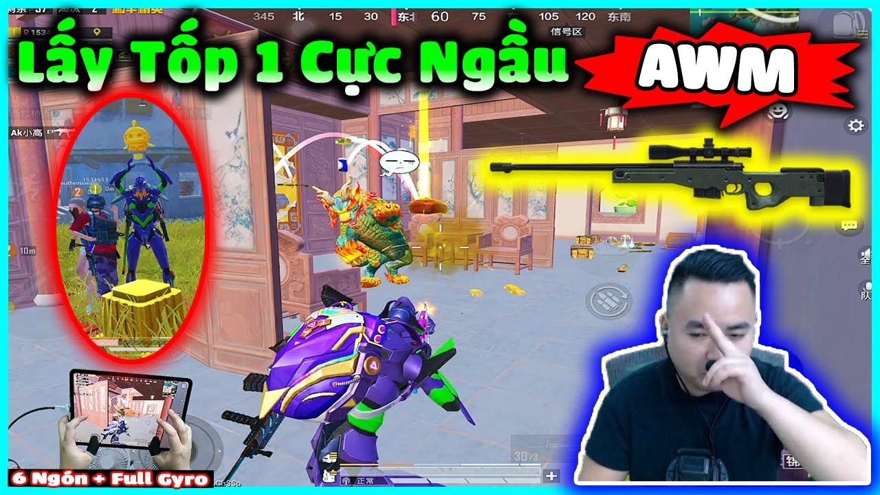 Giành Tốp 1 Cực Ngầu Với AWM Phản Xạ Thương Hiệu Hà Bin PUBG Mobile