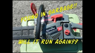 Great garbage find !! Earthquake chainsaw will it run?