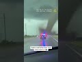 Police crash during massive tornado chase #bodycam #stormchasing #tornado #shorts