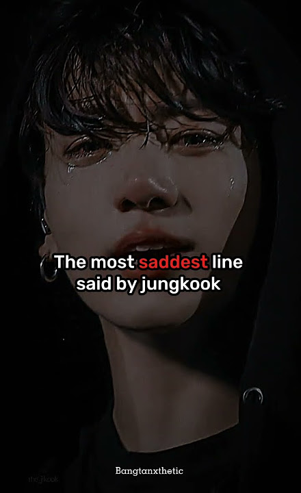 The most saddest line said by jungkook 🥺💔 #bts #jungkook #sad #shorts #viral #recommended #trending