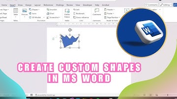 Create Custom Shapes in MS Word | Draw Anything You Want!