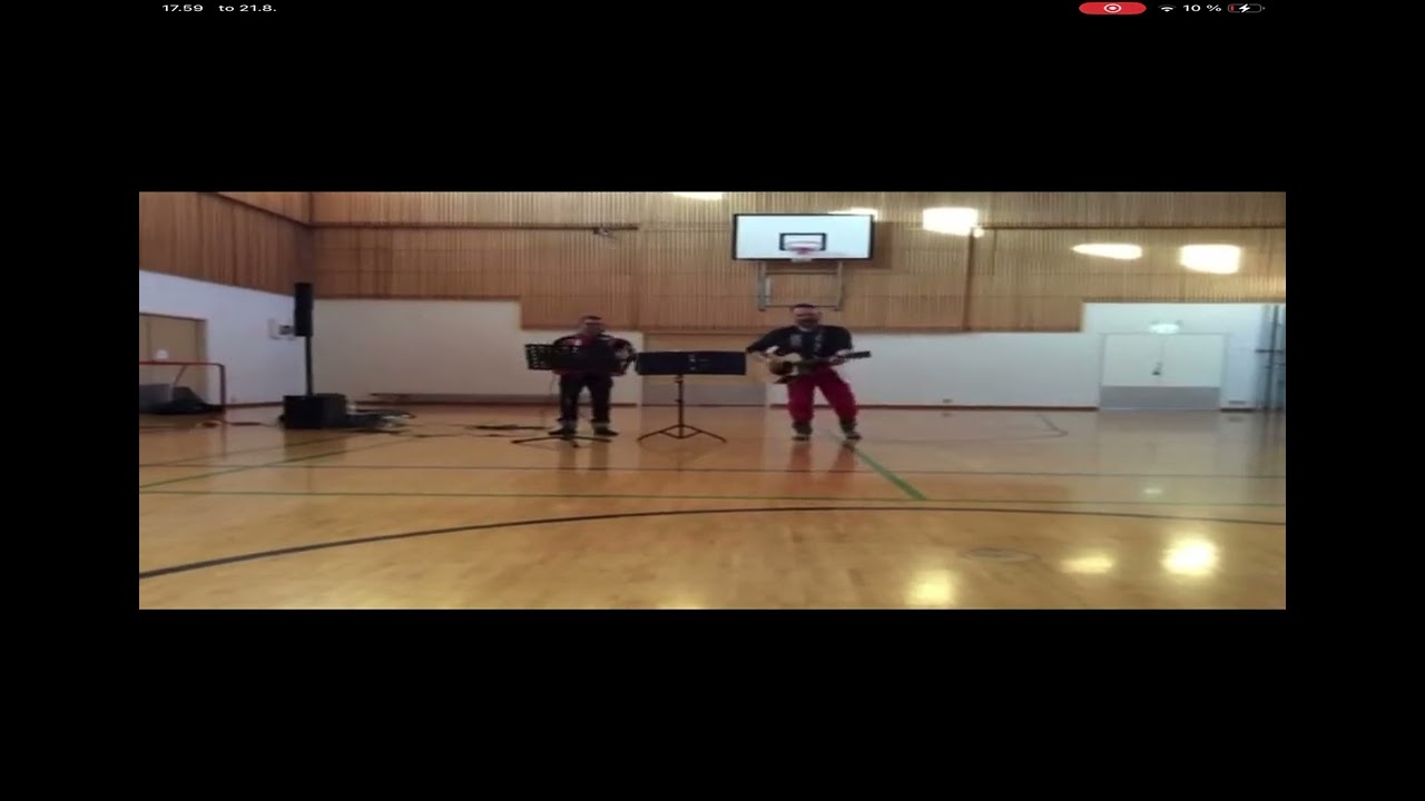 Two mans band in Helsinki’s europe school