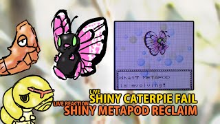 341 - [ISHC #1] LIVE! Shiny Caterpie FAIL and LIVE REACTION! Shiny Metapod on Crystal!
