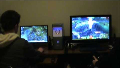 SoftXpand Demo: Paul and Jenny playing Guild Wars 2 together, using one computer !