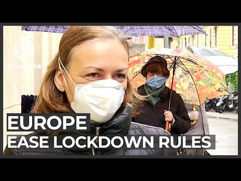 Europe virus outbreak: Wary steps taken to ease lockdown rules