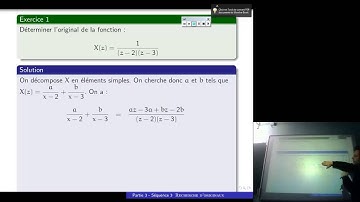 cours transformée en Z original : exercice 1