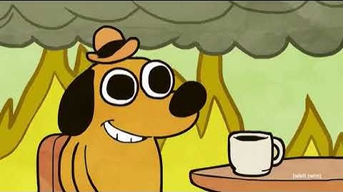 This is fine! Dog meme