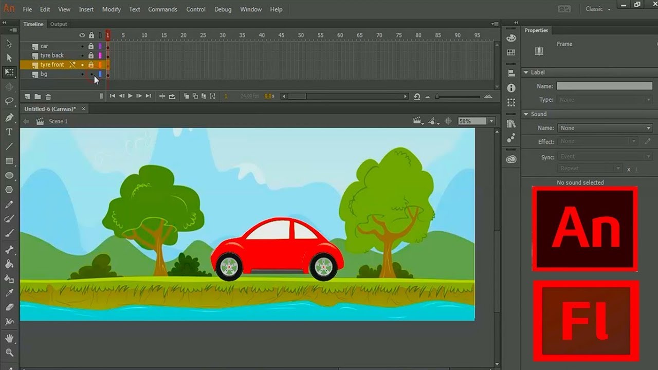 2D animation software, Flash animation