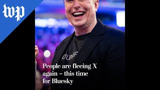 People are fleeing X again – this time for Bluesky