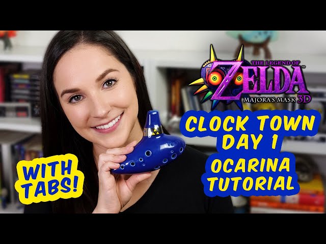 Clock Town Day One Ocarina Tutorial | The Legend of Zelda Majora's Mask | With Tabs, Sheet Music! class=