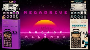 Pocket Operator Live - PO Arcade 🖤 PO Megaman - 🎧MegaDrive🔥