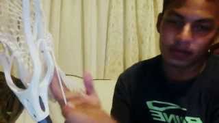 How to String a Lacrosse Head Mid Pocket (Sidewall)