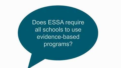 Every Student Succeeds Act - 4 levels of Evidence Standards